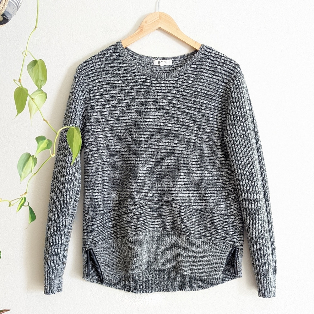 BB Dakota | Black + White Knit Sweater